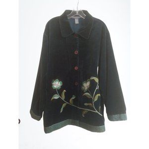Jessica Holbrook Jacket Easy care Green Velvet